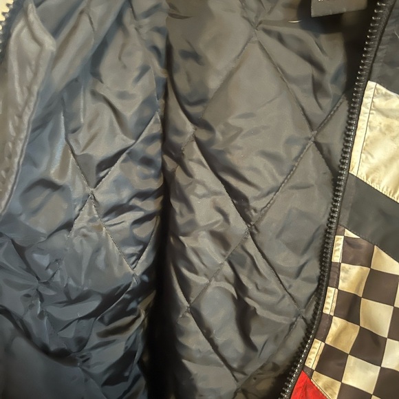 Vintage Yamaha bomber winter jacket waist length lots of staining ladies large - Picture 14 of 14